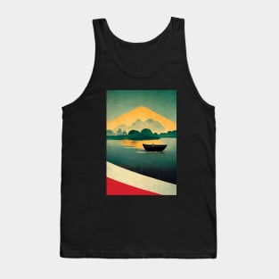 Lake Boat Retro Tank Top